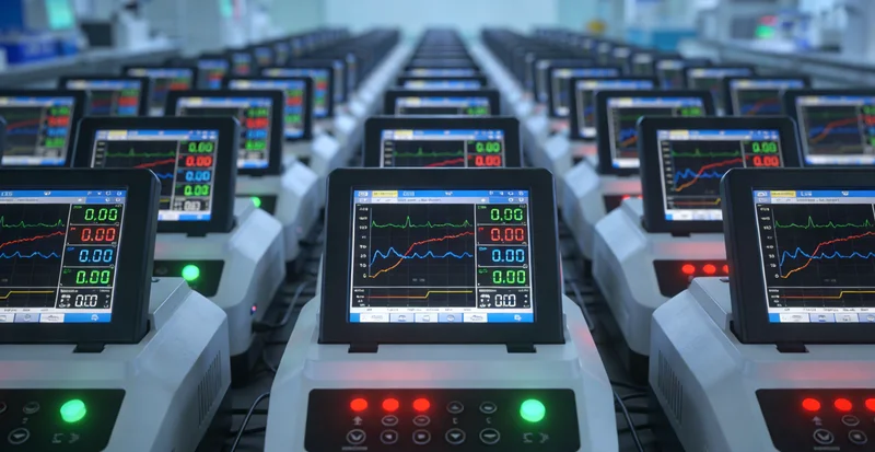 现代化基因测序实验室工作场景