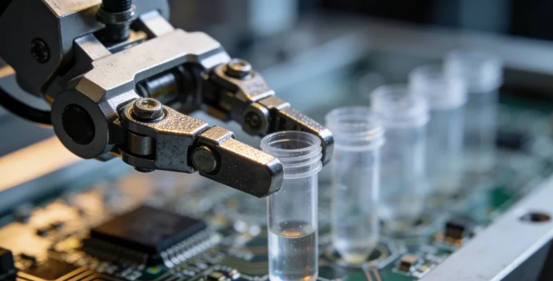 医生在病房查看危重感染患者的检