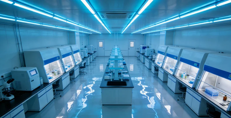 实验室内，科研人员正在操作高通