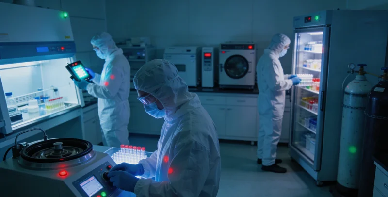 现代化基因检测实验室内部