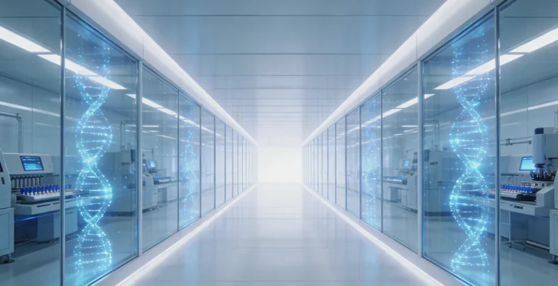 EB病毒结构与DNA双螺旋示意