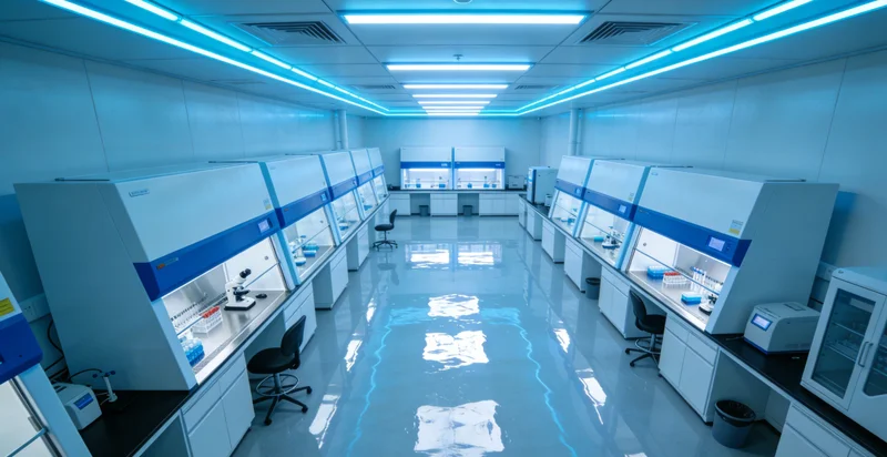 实验室技术人员正在进行基因检测