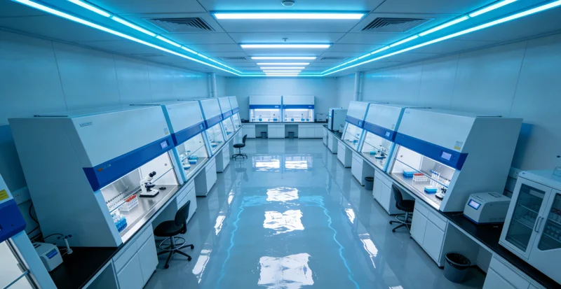 现代化分子诊断实验室内部,技术