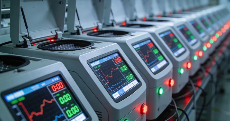 实验室技术人员正在操作精密的高