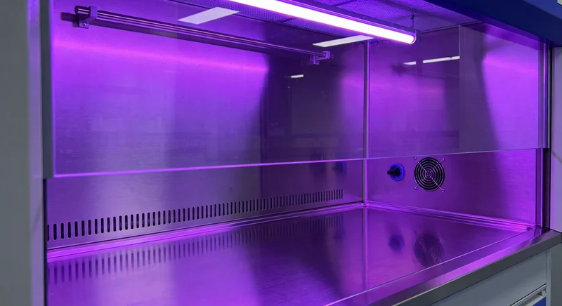 医生正在查看肺部CT影像,面露