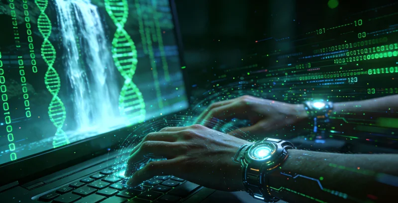 医学实验室内精密的基因检测仪器