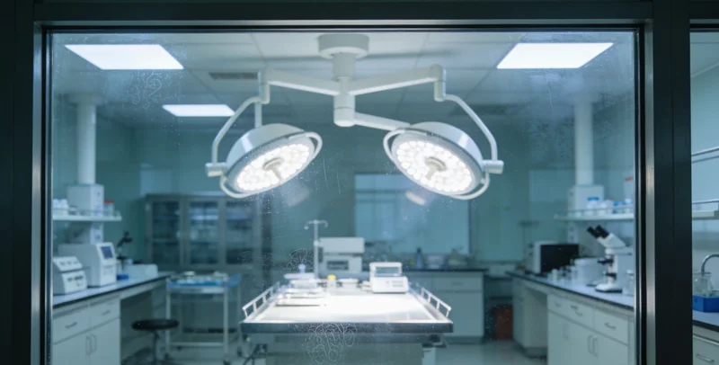 基因检测中心技术人员正在操作高