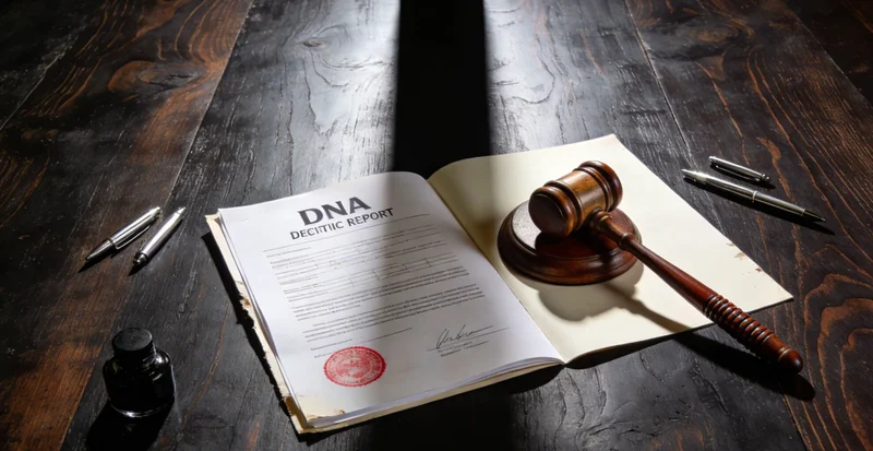 专业人士正在解读基因检测报告并与家属沟通