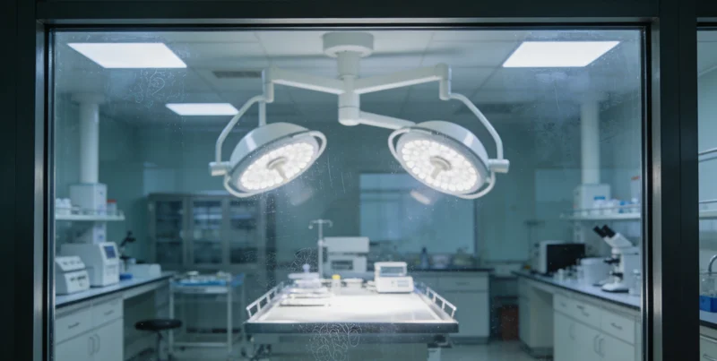 在专业的实验室内，检验人员正在