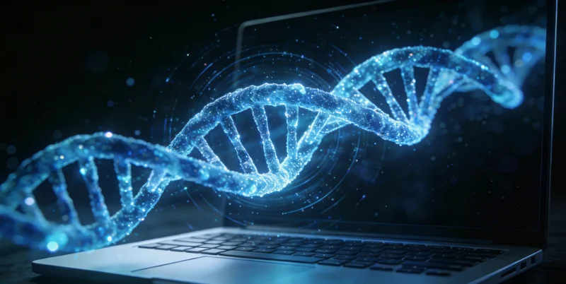 专业人士正在为客户解读基因检测报告