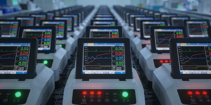 象征基因测序技术的抽象可视化图