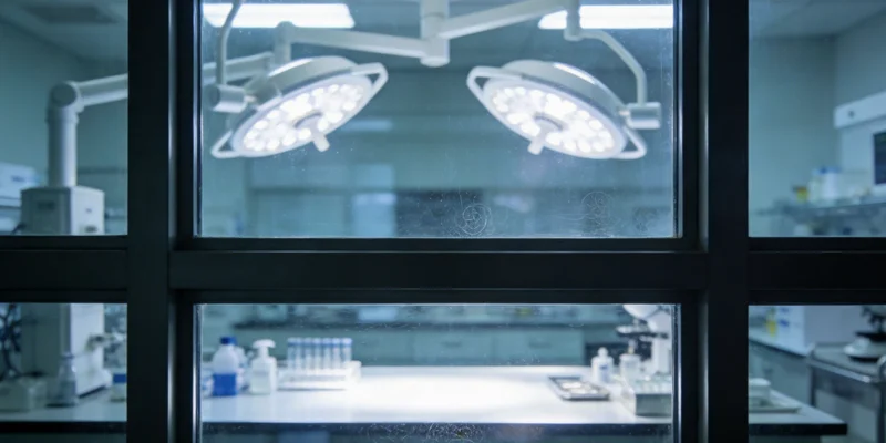 高科技基因测序实验室内部环境