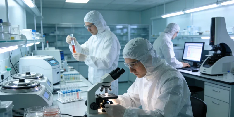 专业人士在温馨环境中进行基因报告解读