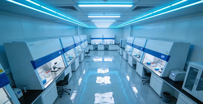 技术人员在实验室进行基因检测操