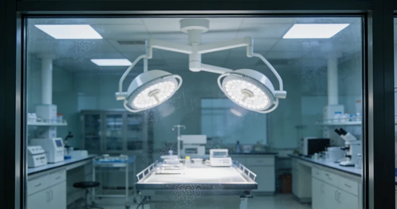 实验室技术人员操作高通量测序仪