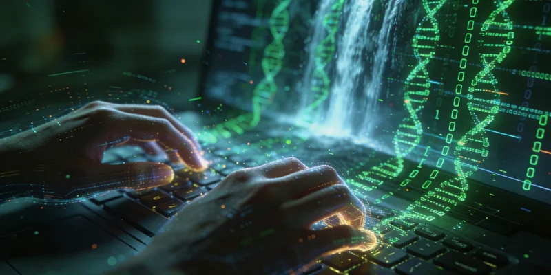 精密的高通量测序仪器在工作