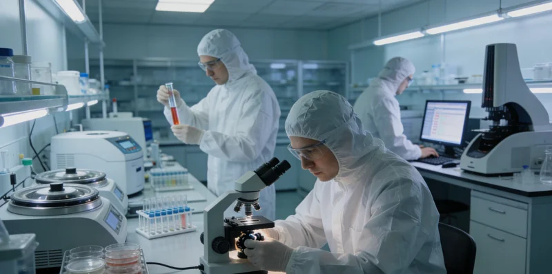 现代化实验室内，高科技基因测序