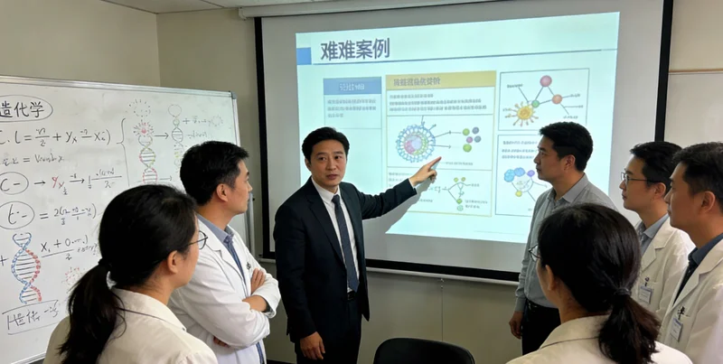 一位市民在医院呼吸科门诊前，面