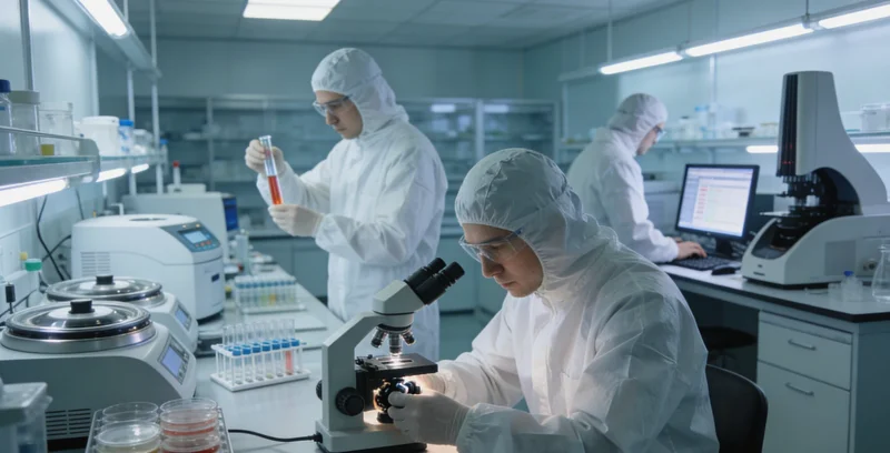 医生在ICU病房与家属沟通病情