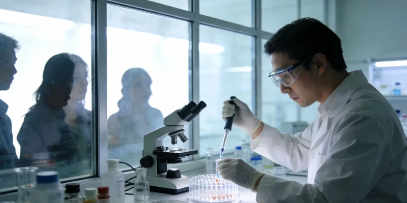 在阿勒泰某健康机构,专业人员正在为客户详细解读基因检测报告