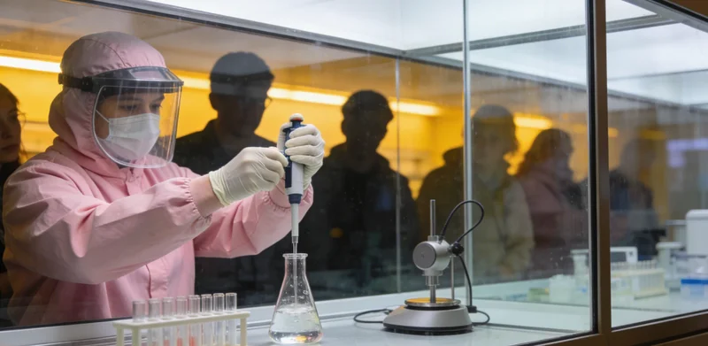 现代化基因检测实验室内部场景