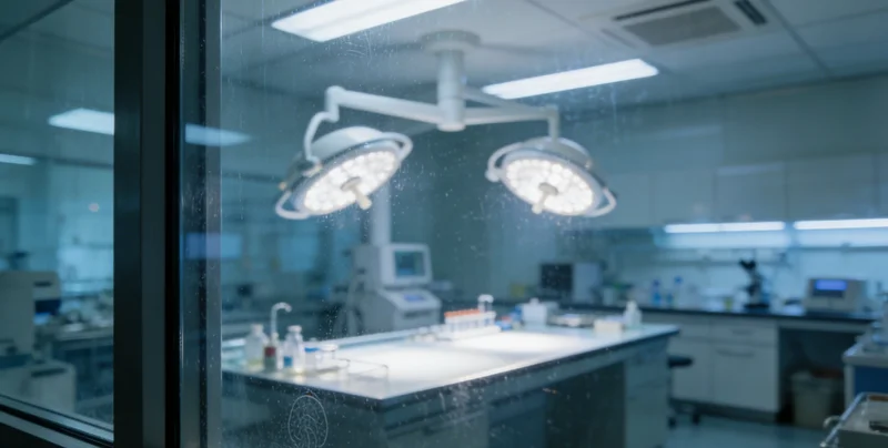 基因检测实验室操作流程示意图