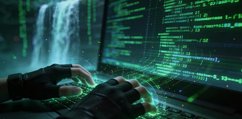 屏幕上显示的基因测序数据图谱与