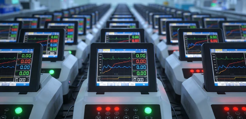 实验室内,穿着白大褂的技术人员