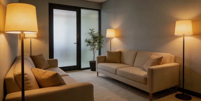 一位中年女性正在咨询医生，医生