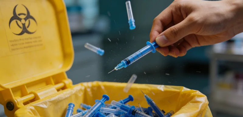 基因检测采样过程示意图