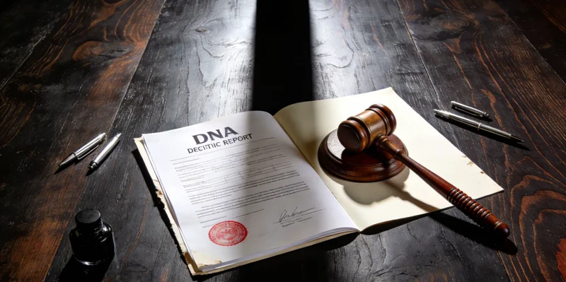 一位医生在诊室内，手指着基因检