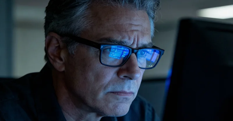 医生正在与咨询者沟通,桌上放着