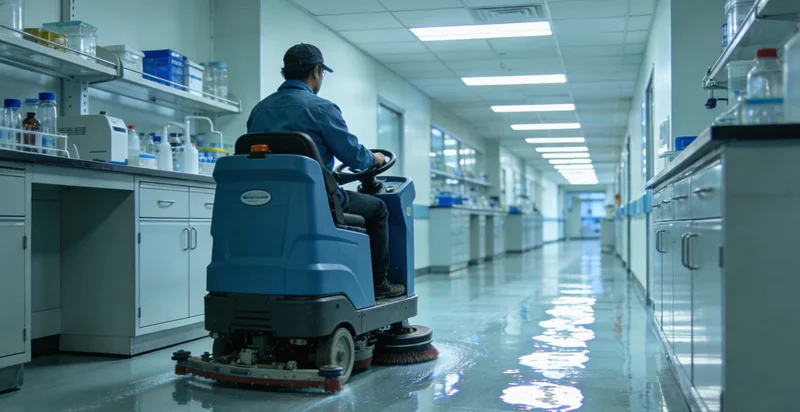 中年男性在花园劳作时佩戴口罩进