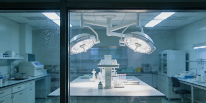 实验室技术人员正在进行基因测序