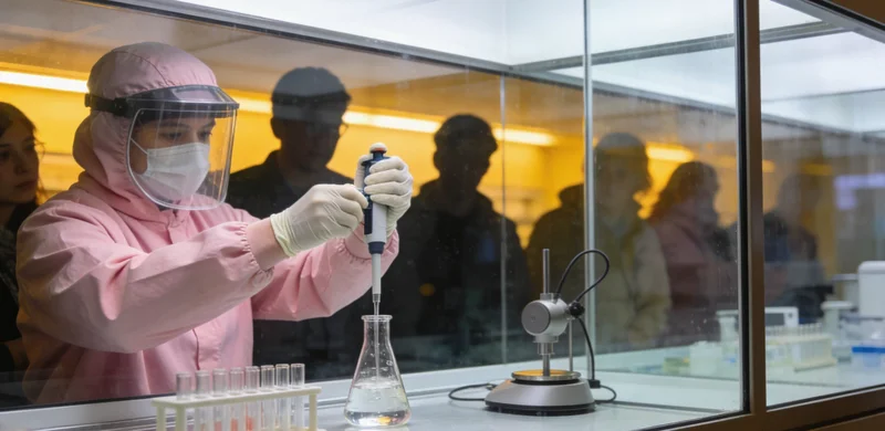 实验室内的现代高通量基因测序仪