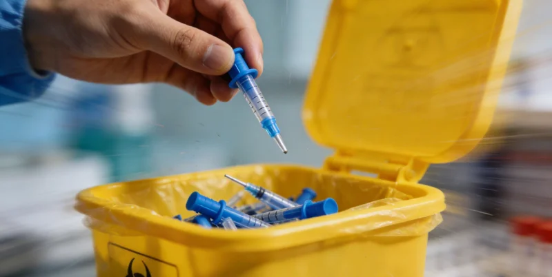 实验室技术人员正在进行PCR操