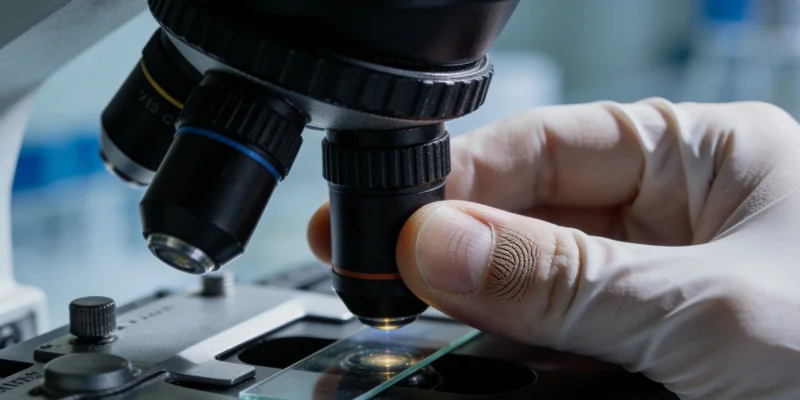 医生在电脑前分析mNGS检测报