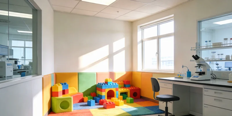 娄底家庭带着检测报告,在诊室内