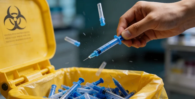 实验室技术人员进行基因检测操作