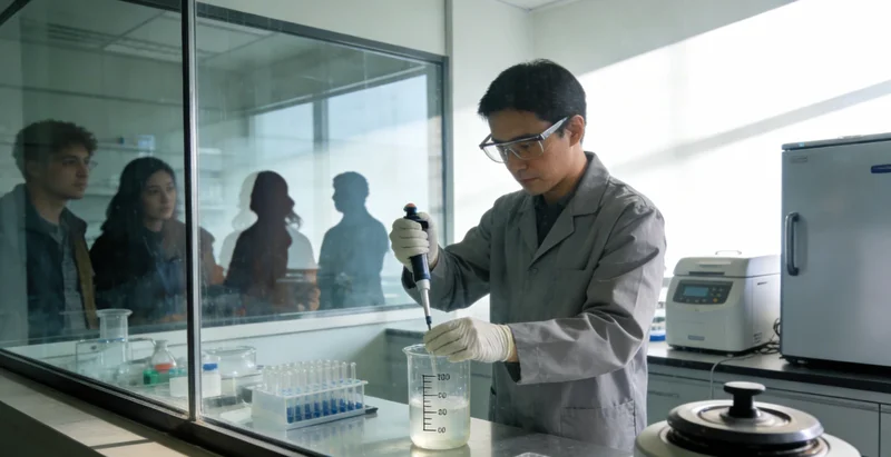 广州实验室技术人员正在进行基因