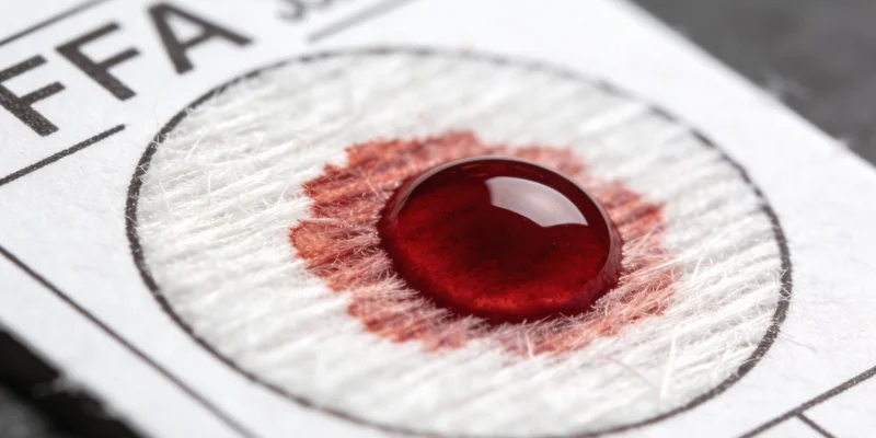 护士正在指导患者如何正确留取深