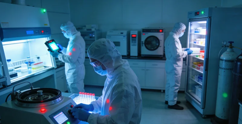 朔州某医院实验室内,精密的检测