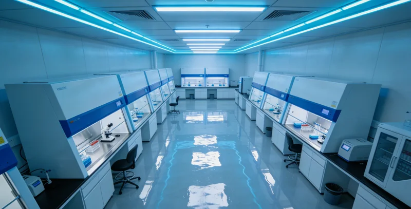 专业人员在实验室进行基因检测操