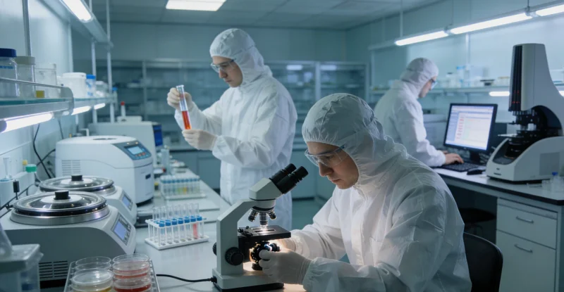 展示本地专业化基因检测实验室的内部工作场景