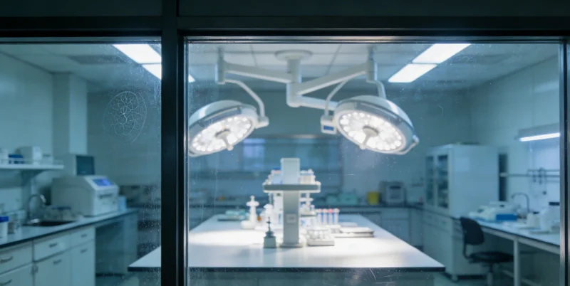 实验室技术人员正在进行精密操作