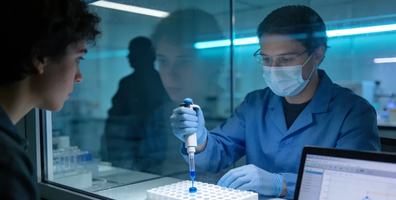 专业医生正在解读基因检测报告