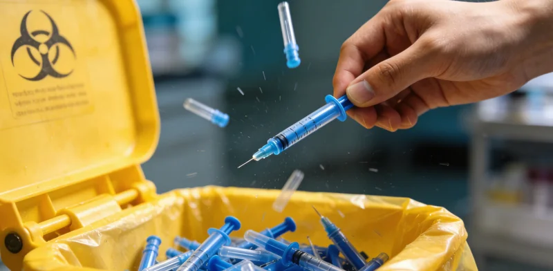 专业人员进行DNA提取实验操作