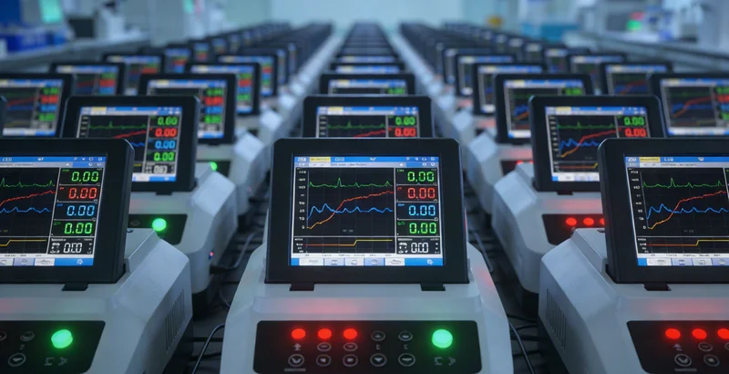 实验室技术人员正在操作精密仪器