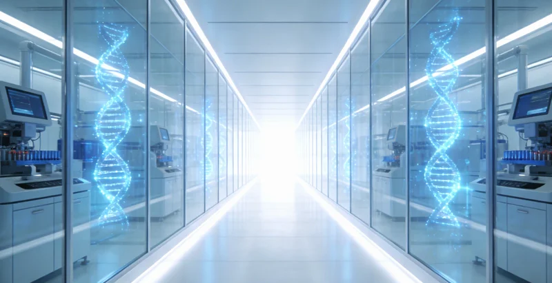 传统显微镜与现代化基因测序仪器