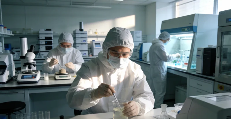 展示数字PCR技术的实验室操作